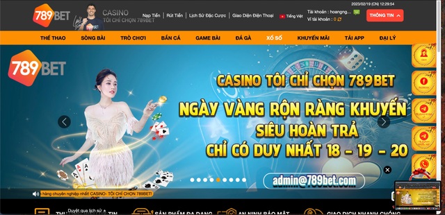 Thiết kế giao diện hiện đại và thu hút của 789Bet